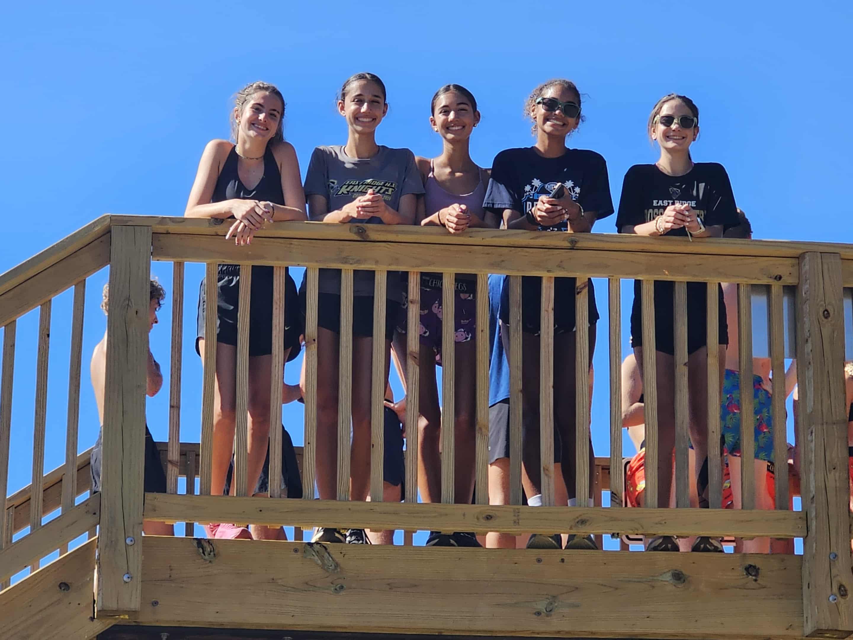 Girls on Spectator Bridge