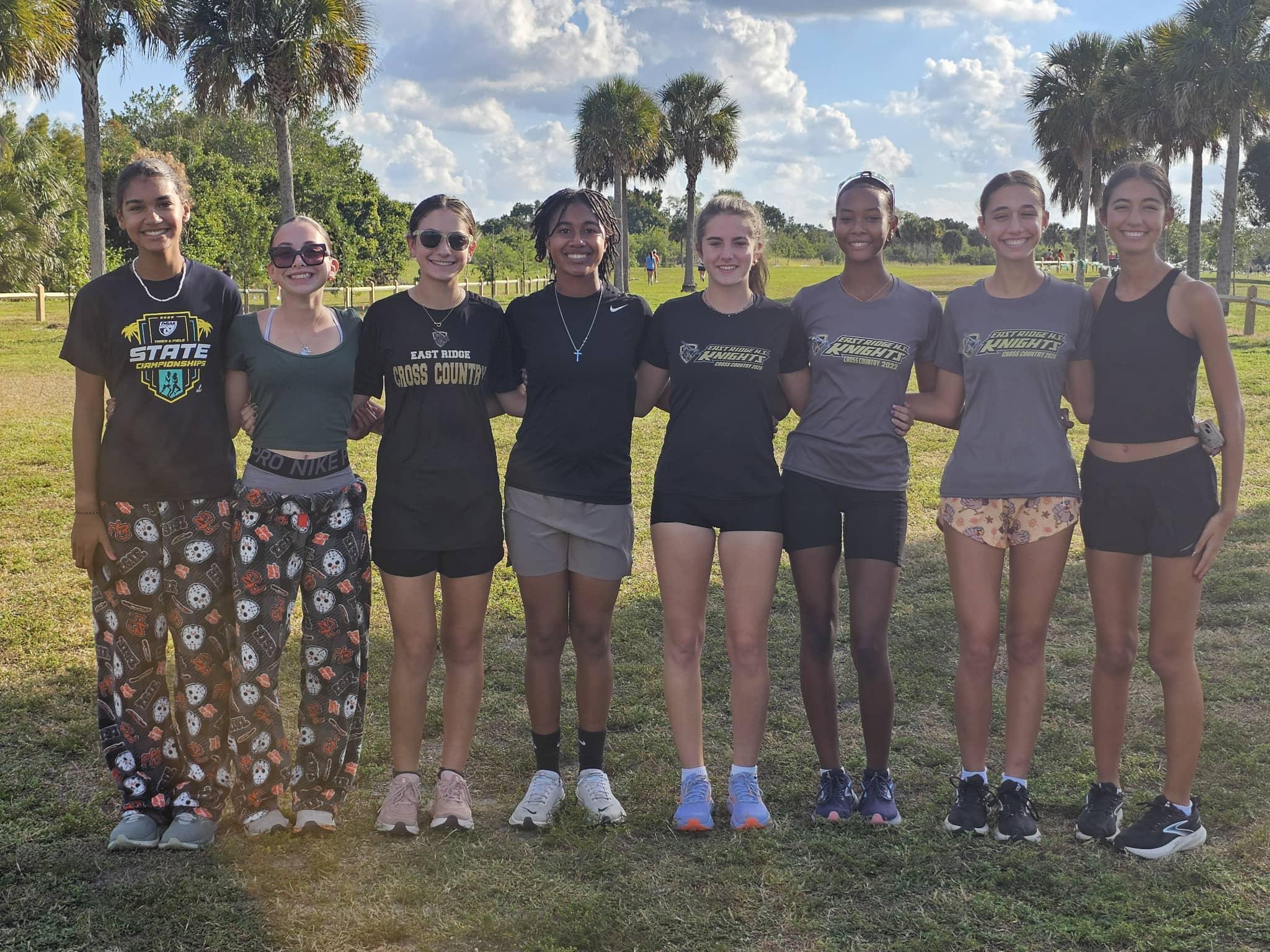 Varsity team during course preview