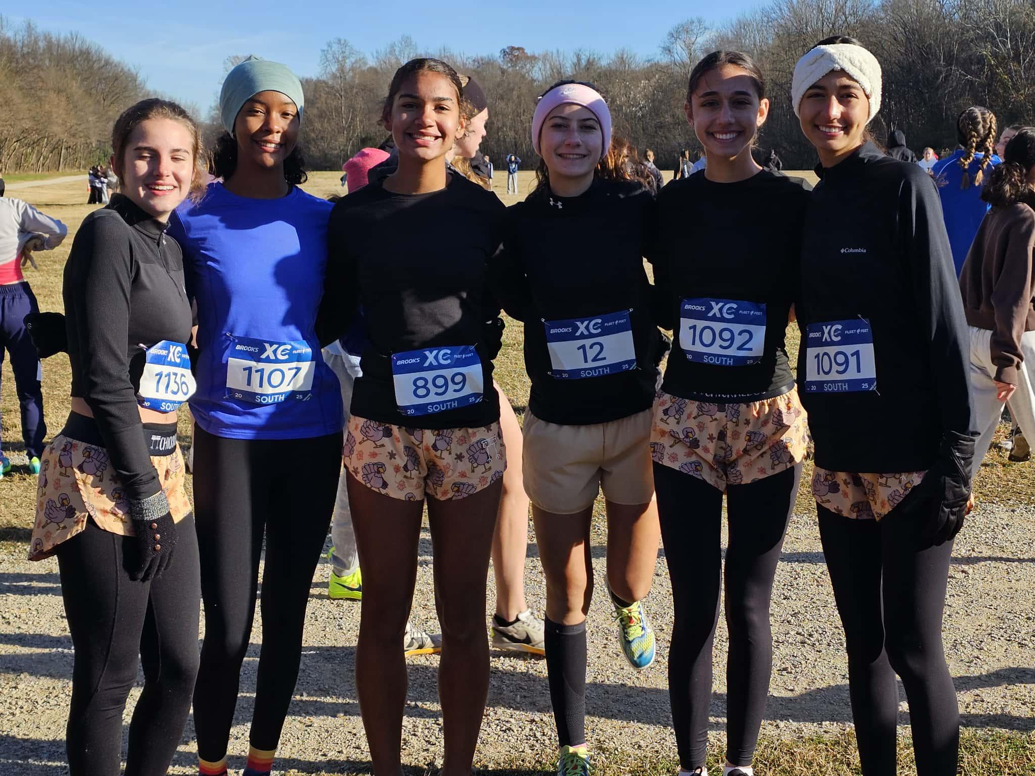 ERHS girls prior to the race