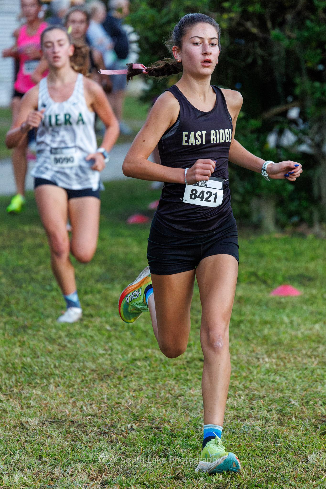 Rhyen at the New World Fall Spectacular in October of 2024, where she set East Ridge's school record in the 5K of 18:00